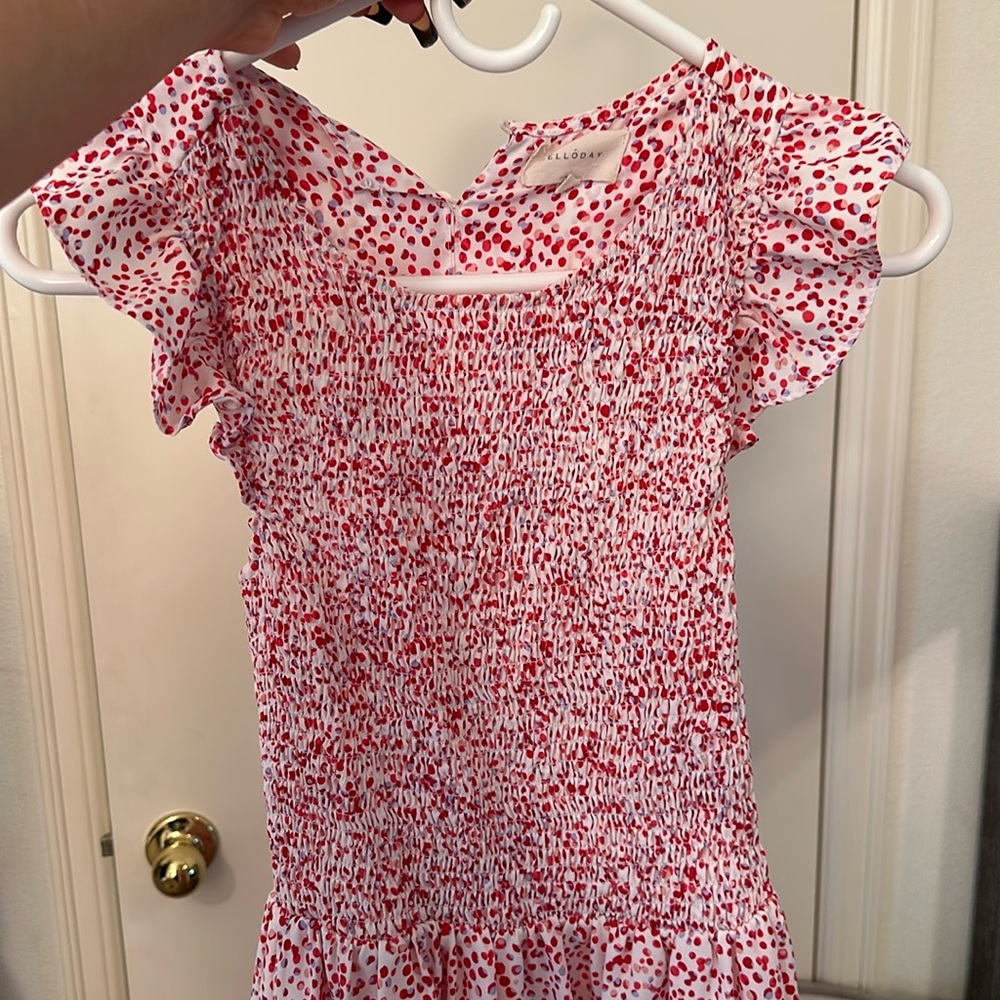 Ruffle long dress